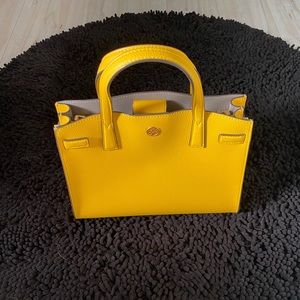 Tory Burch yellow satchel purse